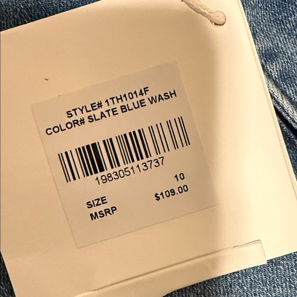 T Tahari Women's Blue Flare Jeans - Picture 4 of 5